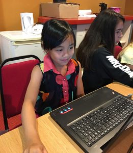 Girls coding